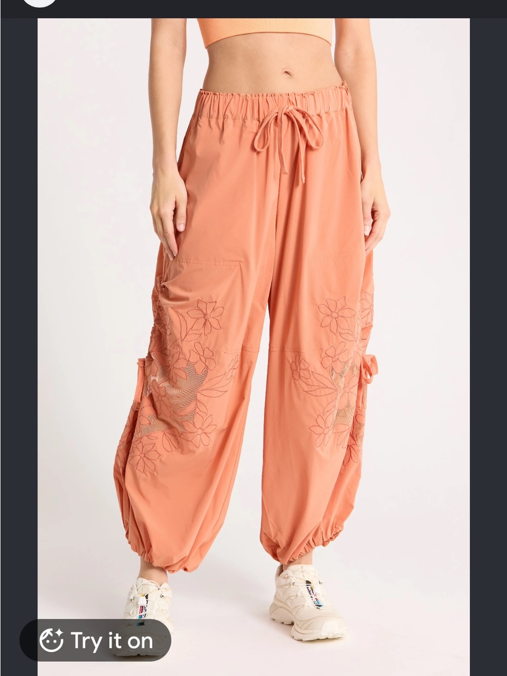 Free People Movement Wild Bloom Embroidered Pant Women’s Small